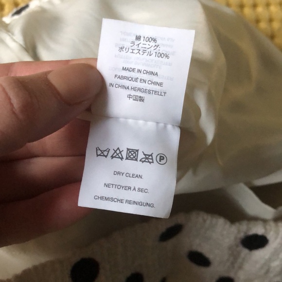 J CREW White Navy Polka Dot Cotton Tweed Band Waist Sheath Dress 4T - Picture 7 of 9